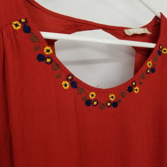 Altar'd State Long Sleeve Embroidered Boho Oversized Tunic Dress Small Festival - Picture 7 of 12